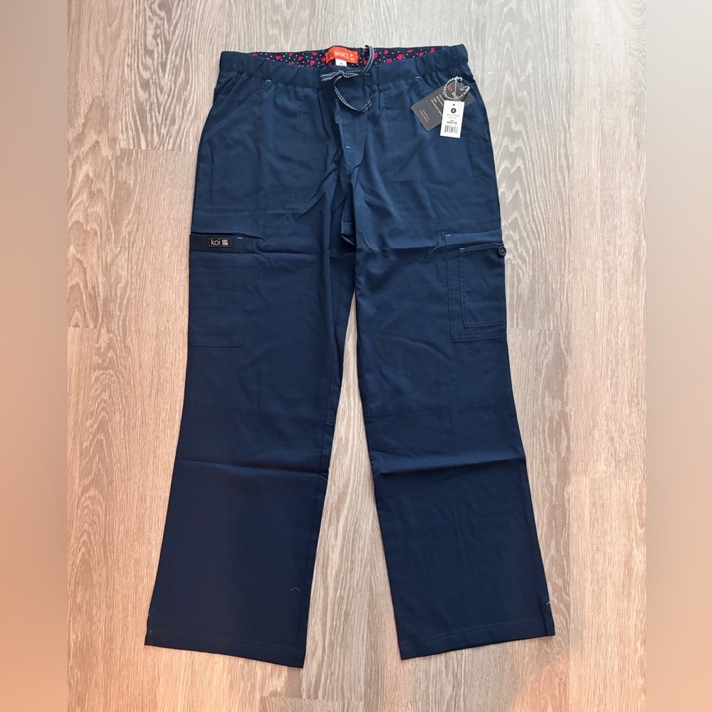 Koi Holly Scrub Pants Navy Blue Medium Petite